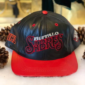 Vintage NHL Buffalo Sabres Leather Snapback Hat