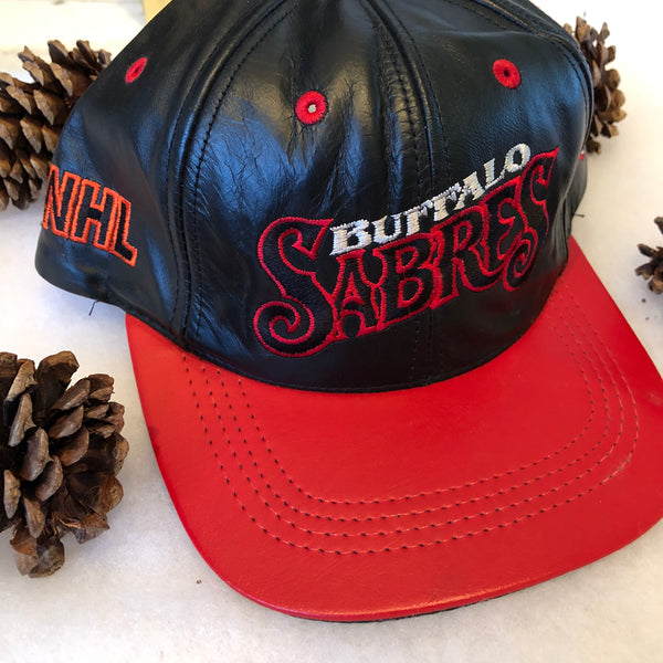 Vintage NHL Buffalo Sabres Leather Snapback Hat