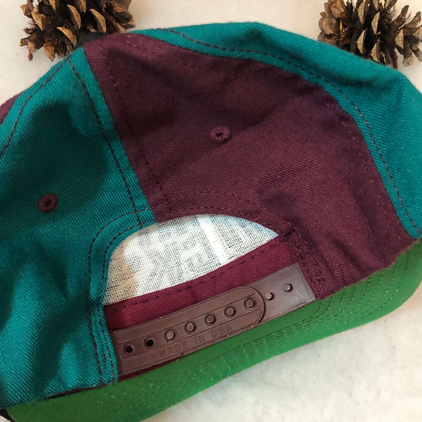 Vintage NHL Anaheim Mighty Ducks Disney Pinwheel Snapback Hat