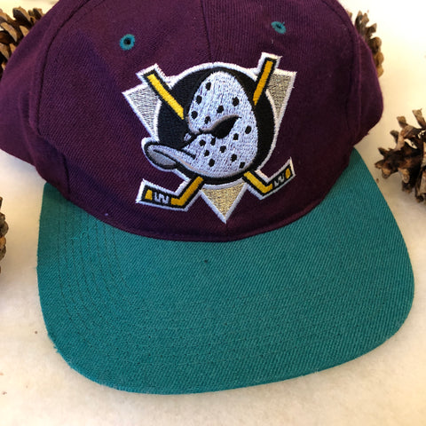 Vintage The G Cap NHL Anaheim Mighty Ducks 100% Wool Snapback Hat