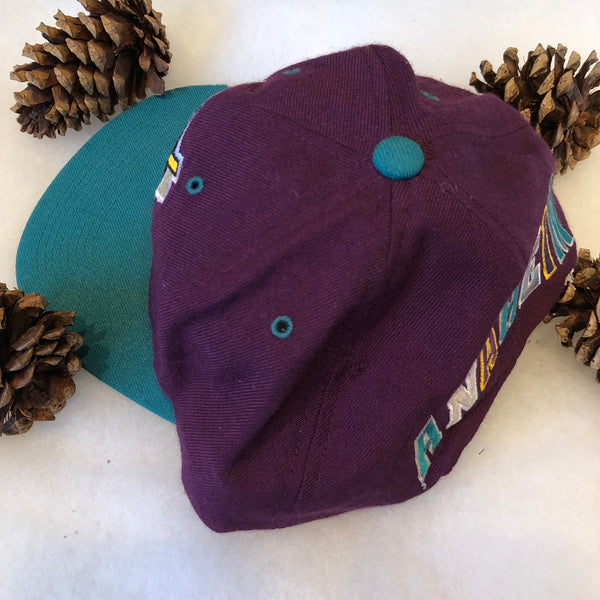 Vintage The G Cap NHL Anaheim Mighty Ducks 100% Wool Snapback Hat