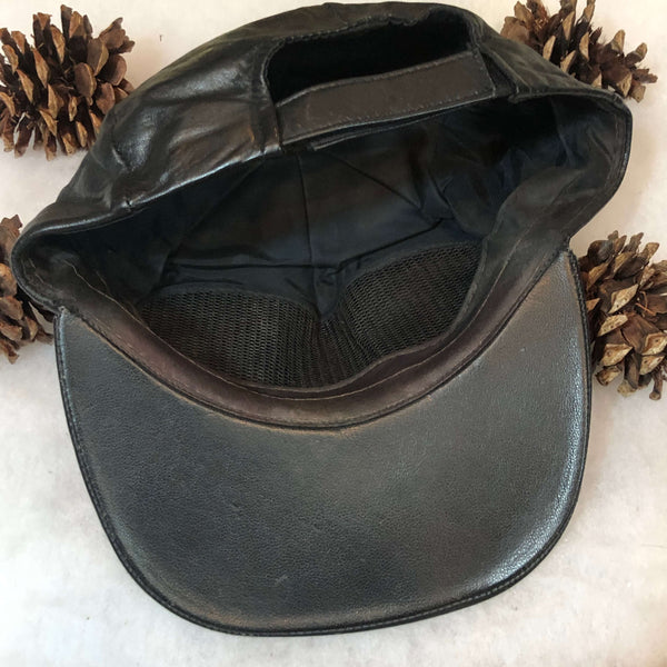 Vintage NFL Los Angeles Raiders Leather Strapback Hat