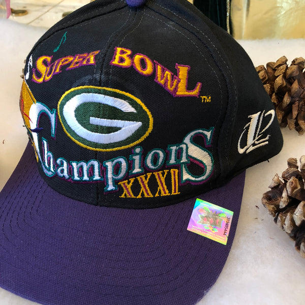 Vintage Deadstock NWOT Logo Athletic NFL Super Bowl XXXI Champions Green Bay Packers Snapback Hat