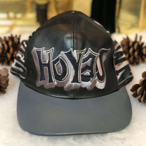 Vintage NCAA Georgetown Hoyas Magic Graffiti Leather Strapback Hat