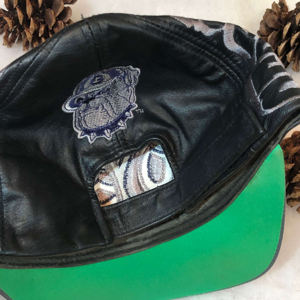 Vintage NCAA Georgetown Hoyas Magic Graffiti Leather Strapback Hat