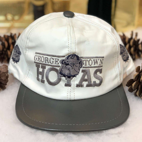 Vintage NCAA Georgetown Hoyas Leather Snapback Hat