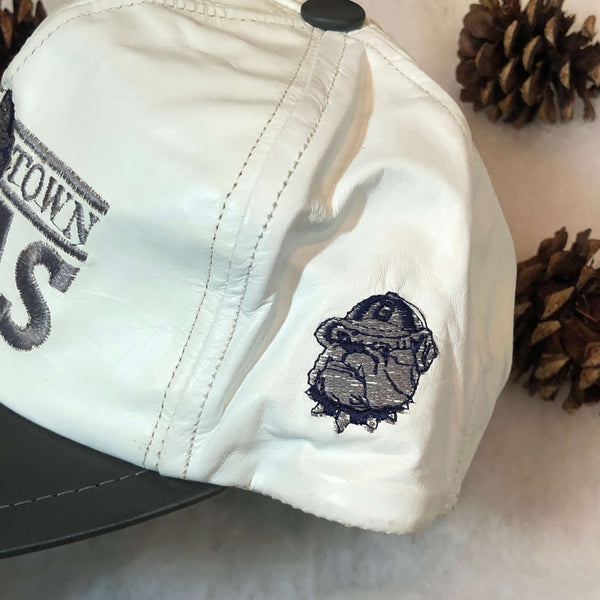 Vintage NCAA Georgetown Hoyas Leather Snapback Hat