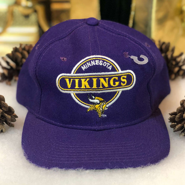 VINTAGE Minnesota Vikings Hat Cap Snap Back Plain Logo Sports