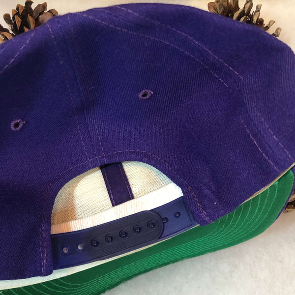 Vintage Deadstock NWOT NFL Minnesota Vikings Sports Specialties Wool Circle Logo Snapback Hat