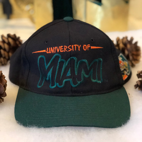 Vintage Starter NCAA Miami Hurricanes 100% Wool Snapback Hat