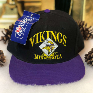 Vintage Deadstock NWT NFL Minnesota Vikings AJD Wool Snapback Hat