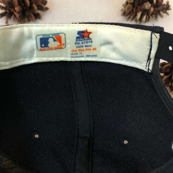 Vintage MLB Chicago White Sox Starter Plain Logo Wool Snapback Hat
