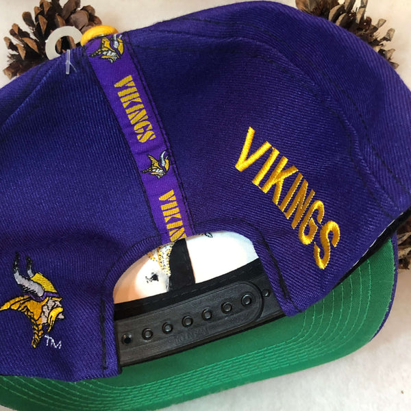 Vintage Deadstock NWT NFL Minnesota Vikings Pro Player Wool Snapback Hat