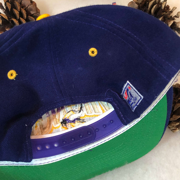 Vintage Deadstock NWOT NFL Minnesota Vikings The Game Wool Snapback Hat