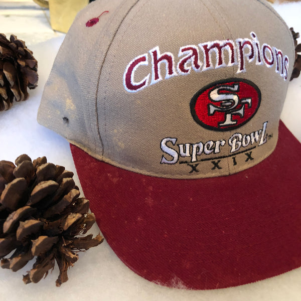 Vintage Logo Athletic NFL Super Bowl XXIX Champions San Francisco 49ers Snapback Hat