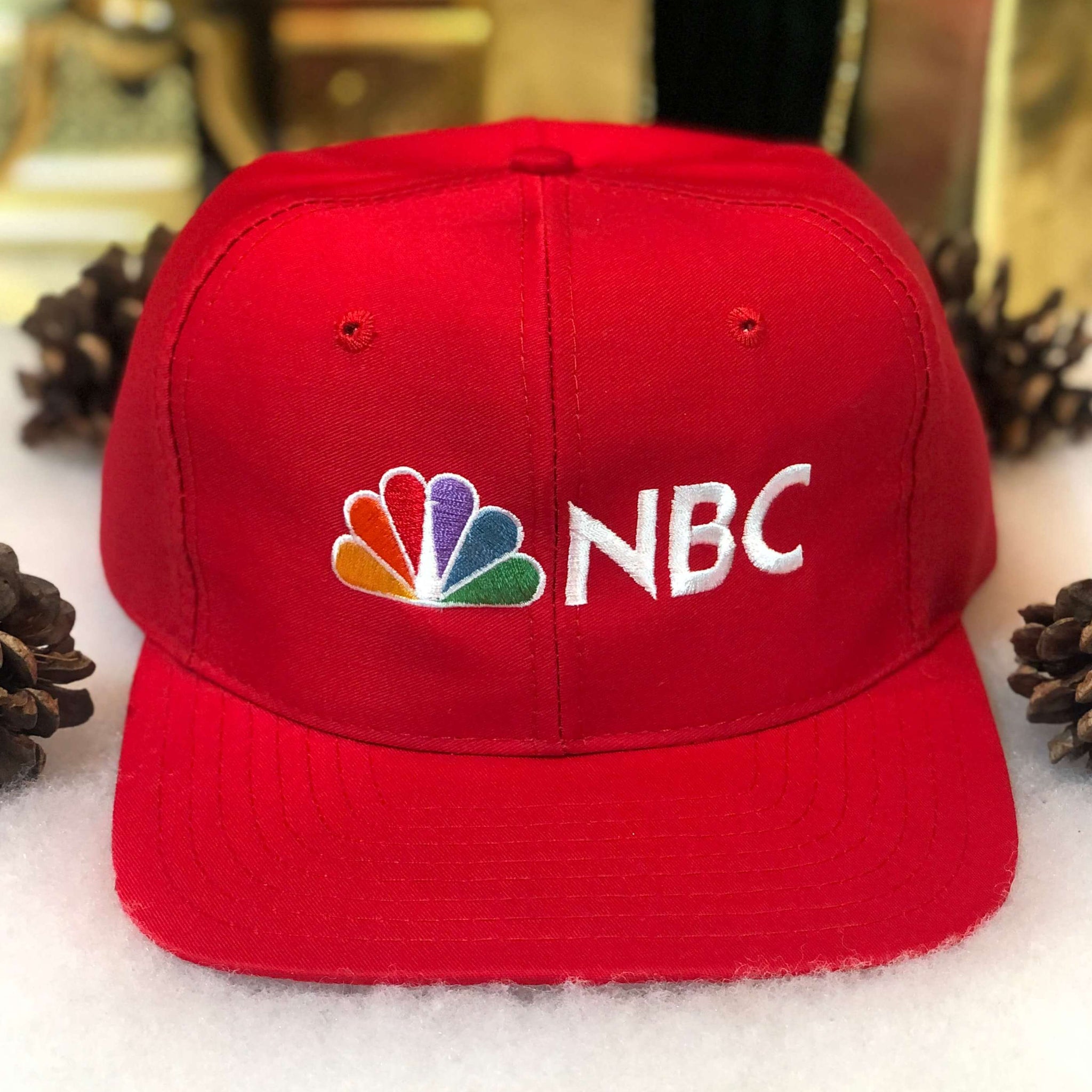 Vintage Deadstock NWOT NBC TV Twill Snapback Hat