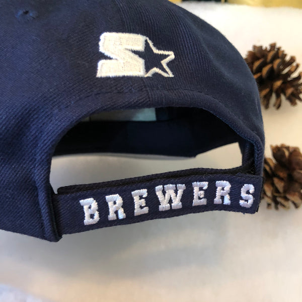 Vintage Deadstock NWT Starter MLB Milwaukee Brewers Velcro Hat