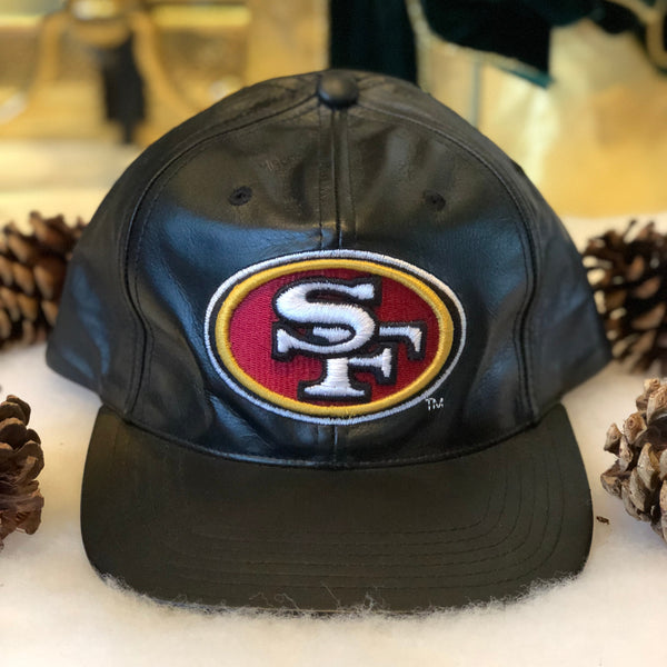 Vintage Drew Pearson NFL San Francisco 49ers Leather Snapback Hat