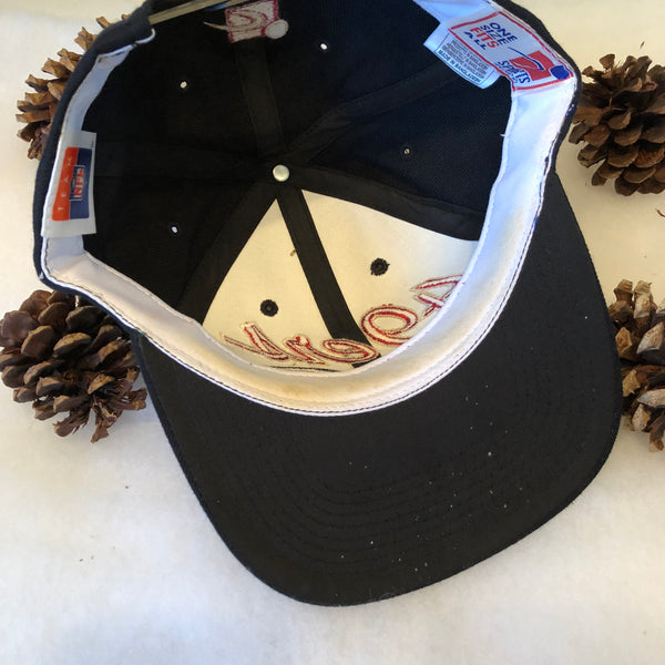 Vintage Sports Specialties Script NFL San Francisco 49ers Black Snapback Hat