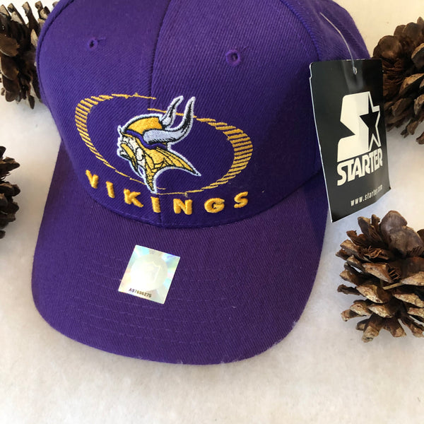 Vintage Deadstock NWT Starter NFL Minnesota Vikings Velcro Hat