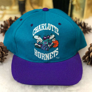 Vintage NBA Charlotte Hornets The G Cap Wool Snapback Hat