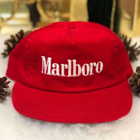 Vintage Marlboro Corduroy Snapback Hat