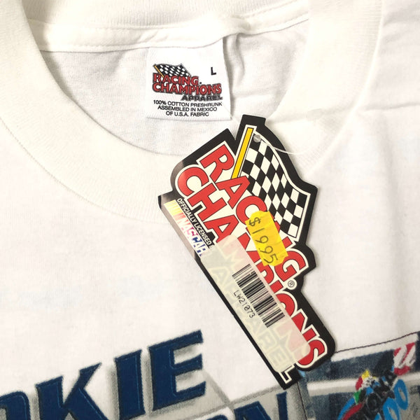 Vintage Deadstock NWT 2002 NASCAR Jimmie Johnson "Rookie Takes The Pole" Lowe's Racing T-Shirt (L)