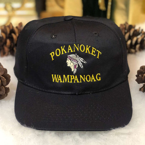 Vintage Pokanoket Wampanoag Native American Tribe Twill Snapback Hat