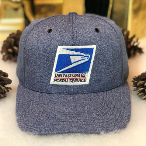 Vintage USPS United State Postal Service Denim Style Snapback Hat