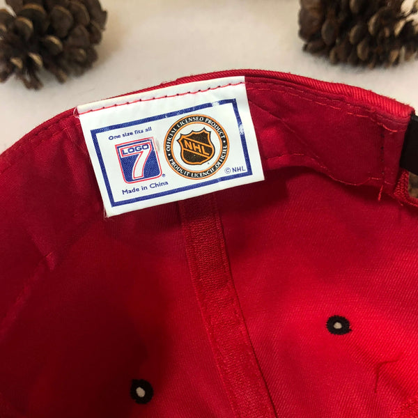 Vintage NHL Detroit Red Wings Logo 7 Twill Snapback Hat