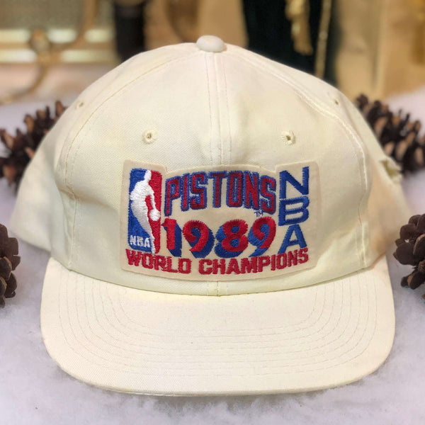 Vintage 1989 NBA Champions Detroit Pistons Sports Specialties Twill Snapback Hat
