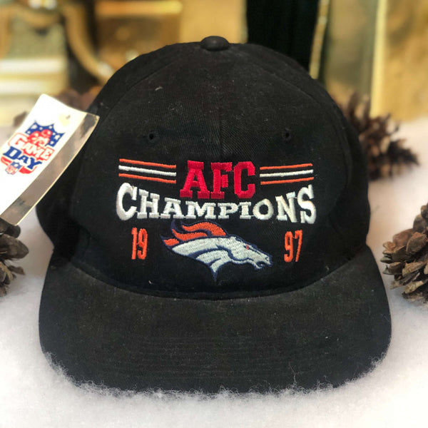 Vintage Deadstock NWOT NFL Denver Broncos 1997 AFC Champions Strapback Hat