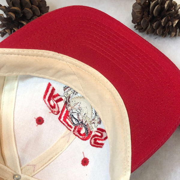 Vintage 1993 MLB Cincinnati Reds Looney Tunes Taz Pinstripe Twill Snapback Hat