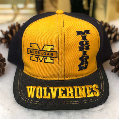 Vintage NCAA Michigan Wolverines Pro Player Wool Sample Snapback Hat