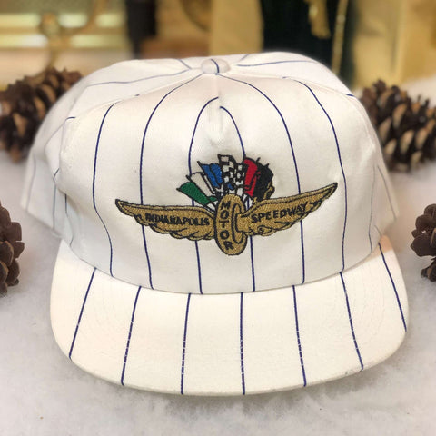 Vintage Indianapolis Motor Speedway Racing Pinstripe Snapback Hat
