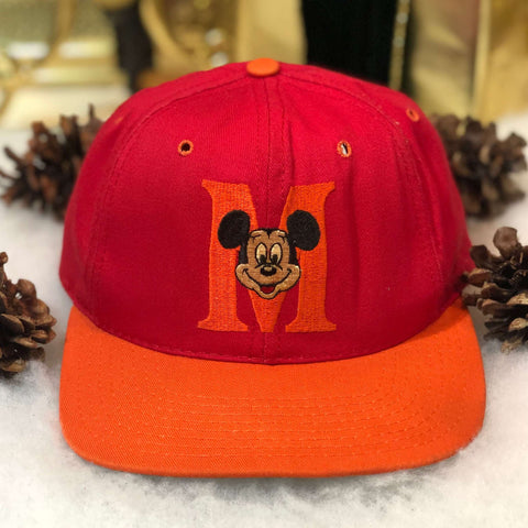 Vintage Disney Mickey Mouse Twill Snapback Hat