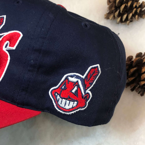 Vintage MLB Cleveland Indians The G Cap Wave Twill Snapback Hat