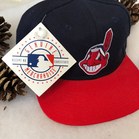 Vintage Deadstock NWT Logo 7 MLB Cleveland Indians Snapback Hat