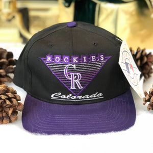 Vintage Deadstock NWT Annco MLB Colorado Rockies Snapback Hat