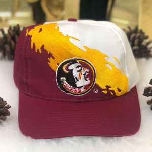 Vintage Deadstock NWOT NCAA Florida State Seminoles Logo 7 Splash Twill Snapback Hat