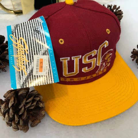 Vintage Deadstock NWT Signatures NCAA USC Trojans Snapback Hat