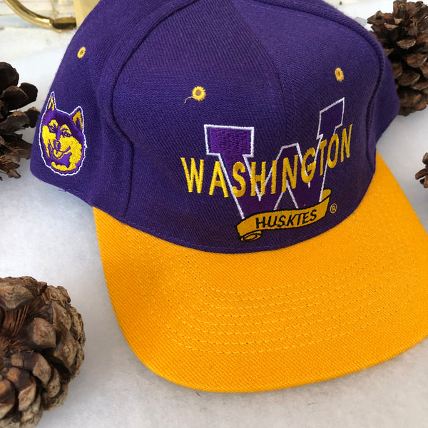 Vintage Deadstock NWT Head Start NCAA Washington Huskies Snapback Hat