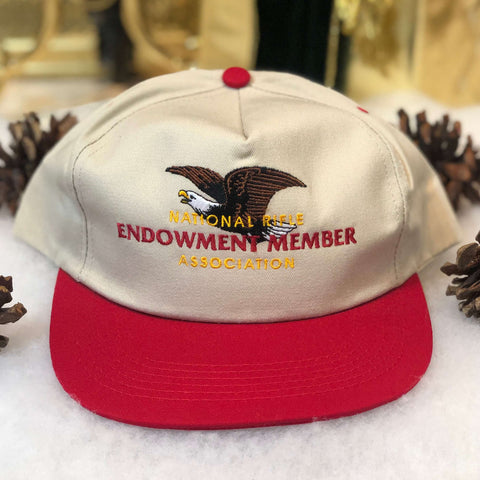 Vintage Deadstock NWOT National Rifle Endowment Member Association Twill Snapback Hat
