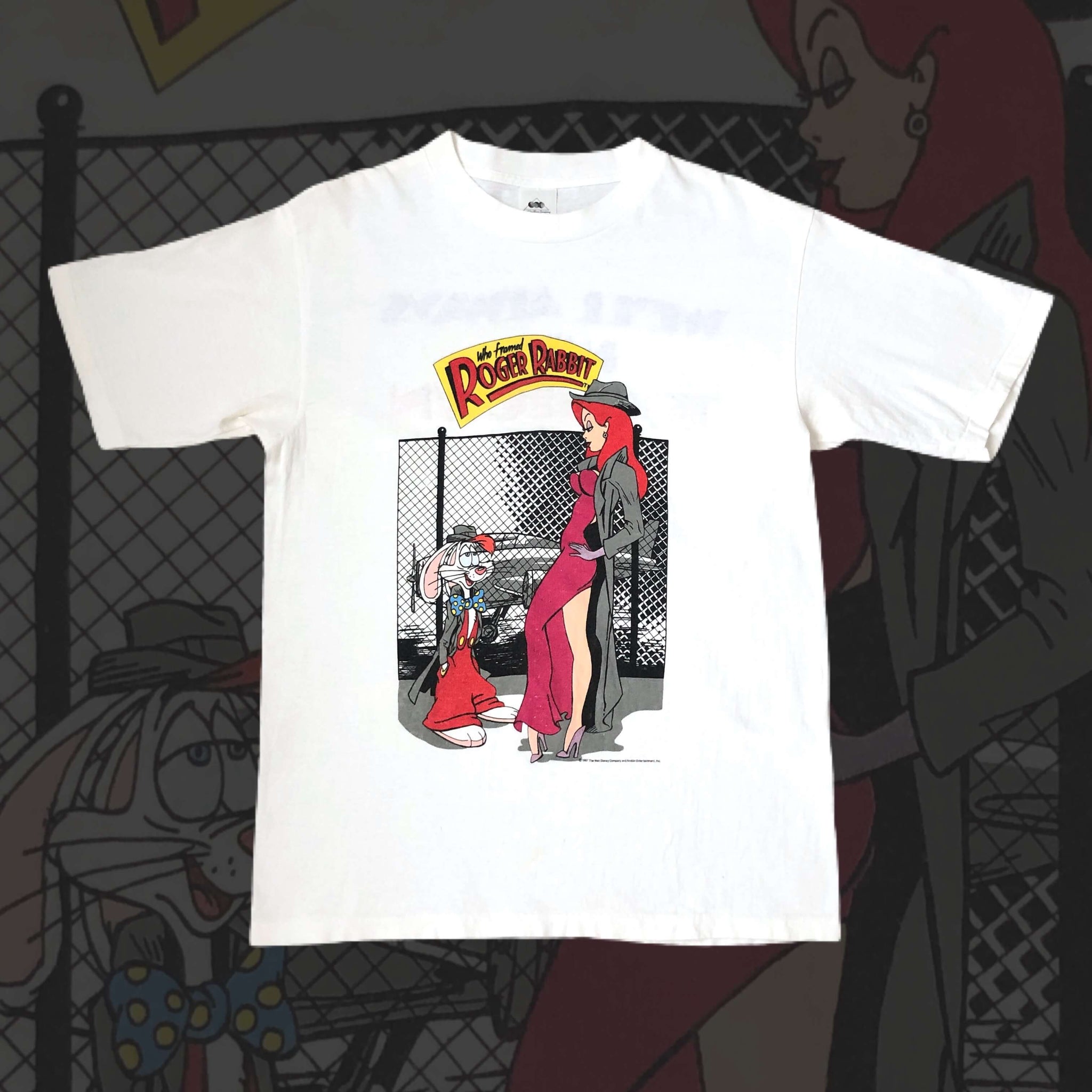 Vintage 1987 Who Framed Roger Rabbit "We'll Always Have Toontown Kid" T-Shirt (L)