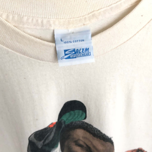 Vintage 1990 MLB Willie Mays "The 'Say Hey' Kid" Salem Sportswear Caricature T-Shirt (L)