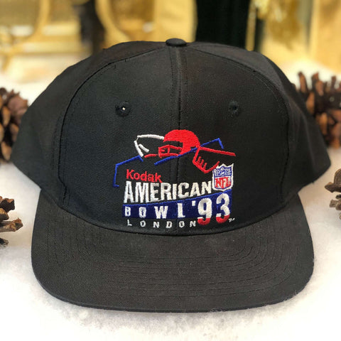 Vintage 1993 NFL Kodak American Bowl London Twill Snapback Hat