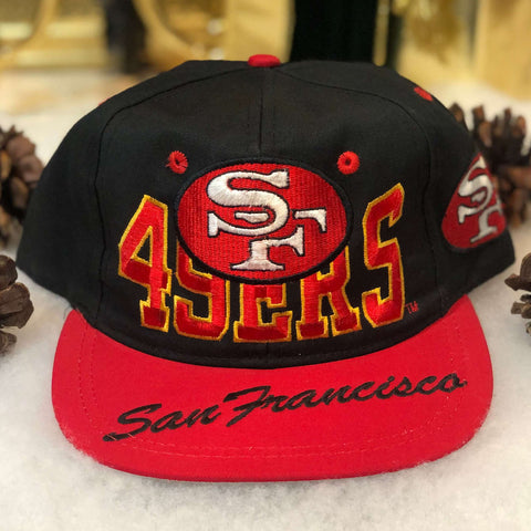 Vintage NFL San Francisco 49ers Drew Pearson Brim Script Twill Snapback Hat