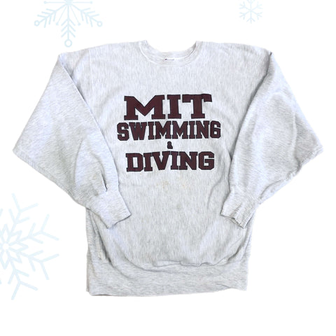 Vintage MIT Swimming & Diving Champion Reverse Weave Crewneck Sweatshirt (XL)