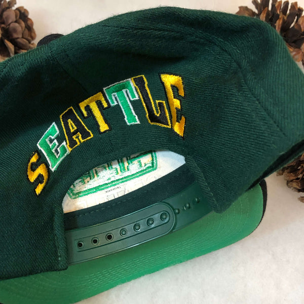 Vintage NBA Seattle Supersonics The G Cap Wool *YOUTH* Snapback Hat