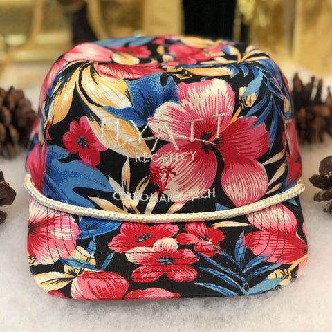 Vintage Hyatt Regency Cerromar Beach Puerto Rico Floral All Over Print Snapback Hat
